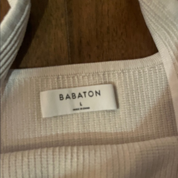 Aritzia Cream Ribbed Tank Top - Picture 2 of 4